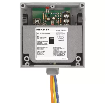 Functional Devices RIBX24BV – Enclosed Relay 20Amp SPDT 24Vac/dc Inter