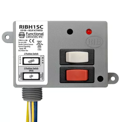 Functional Devices RIBH1SC – Enclosed Relay 10Amp SPDT 10-30Vac/dc or