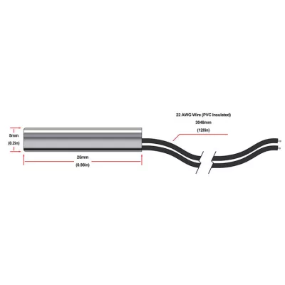 HBX Controls 029-0045 – 10’ UNIVERSAL SENSOR (Stainless)
