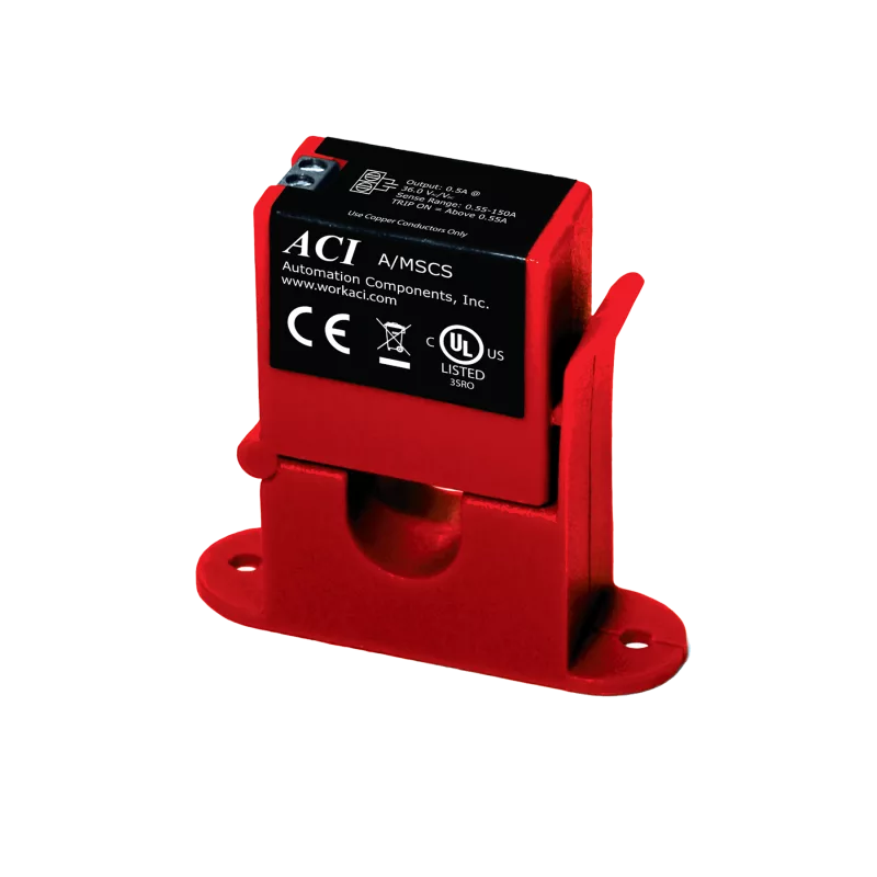 ACI A/MSCS – Mini, Fixed Current Switch, Split Core, NO, 0 to 150A Range, <0.55A Trip Point