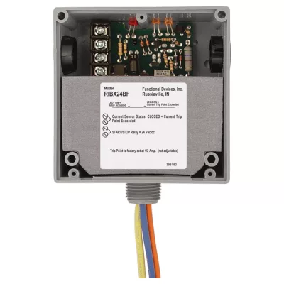 Functional Devices RIBX24BF – Enclosed Relay 20Amp SPDT 24Vac/dc Inter
