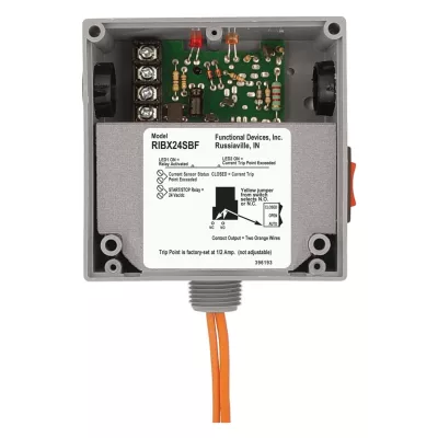 Functional Devices RIBX24SBF – Enclosed Relay 20Amp SPST 24Vac/dc Inter