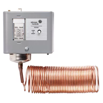 Johnson Controls A70HA-1C – TWO CIRCUIT TEMP CONTROL; 15/55F; DIFF 5 FIXED; 1NO/1NC MAIN OPEN LOW;