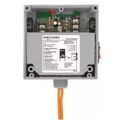 Functional Devices RIBX24SBV – Enclosed Relay 20Amp SPST 24Vac/dc Inter