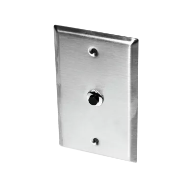 ACI A/AN-SP-OR – 10,000 Ohm Thermistor (Type III), Wall Plate, Stainless Steel, Override