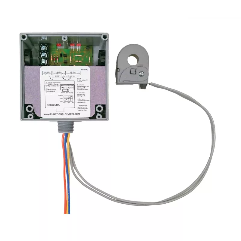 Functional Devices RIBXLCRA – Enclosed 10Amp SPDT Relay 10-30Vac/dc +