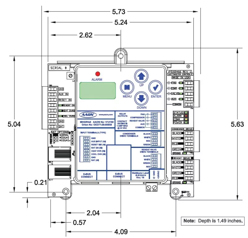 Aaon ASM01670 – Modulating Hot Gas Reheat X Module