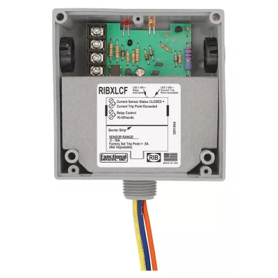 Functional Devices RIBXLCF – Enclosed Relay 10Amp SPDT 10-30Vac/dc In