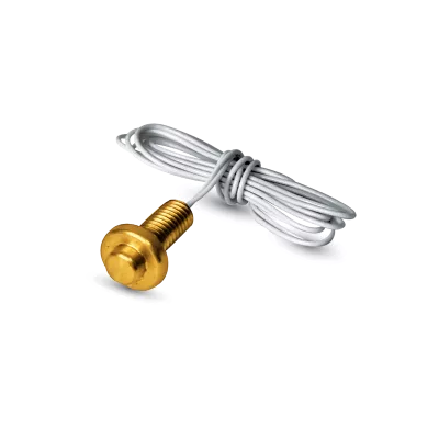 ACI A/AN-BBS – 10,000 Ohm Thermistor (Type III), Flush Mount Button, Brass