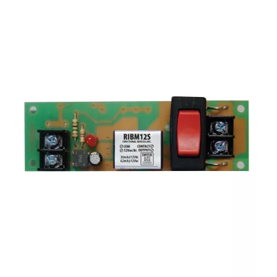 Functional Devices RIBM12S – Panel Relay 4in 15Amp SPST 12Vac/dc + Ov