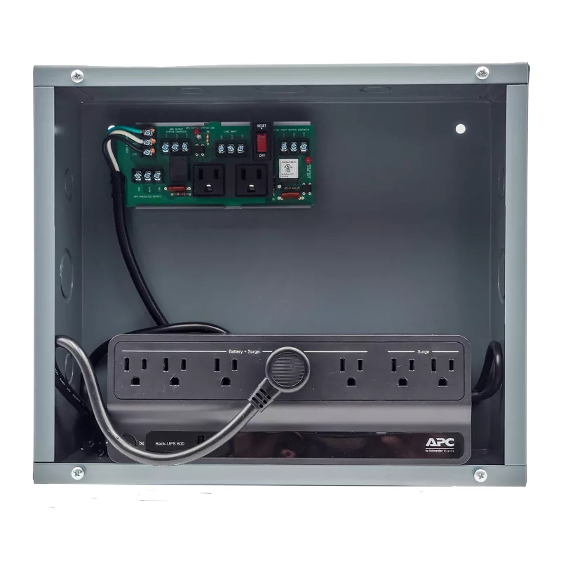 Functional Devices PSH600-UPS-STAT – Enclosed UPS Interface board w/600VA UPS