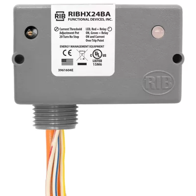 Functional Devices RIBHX24BA – Enclosed Relay 20Amp SPST 24Vac/dc Inter