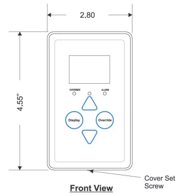 Aaon ASM01820 – E-BUS Digital Room Sensor with LCD Display –