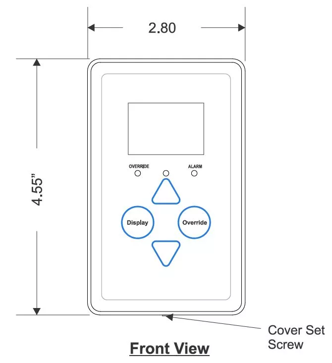 Aaon ASM01820 – E-BUS Digital Room Sensor with LCD Display –