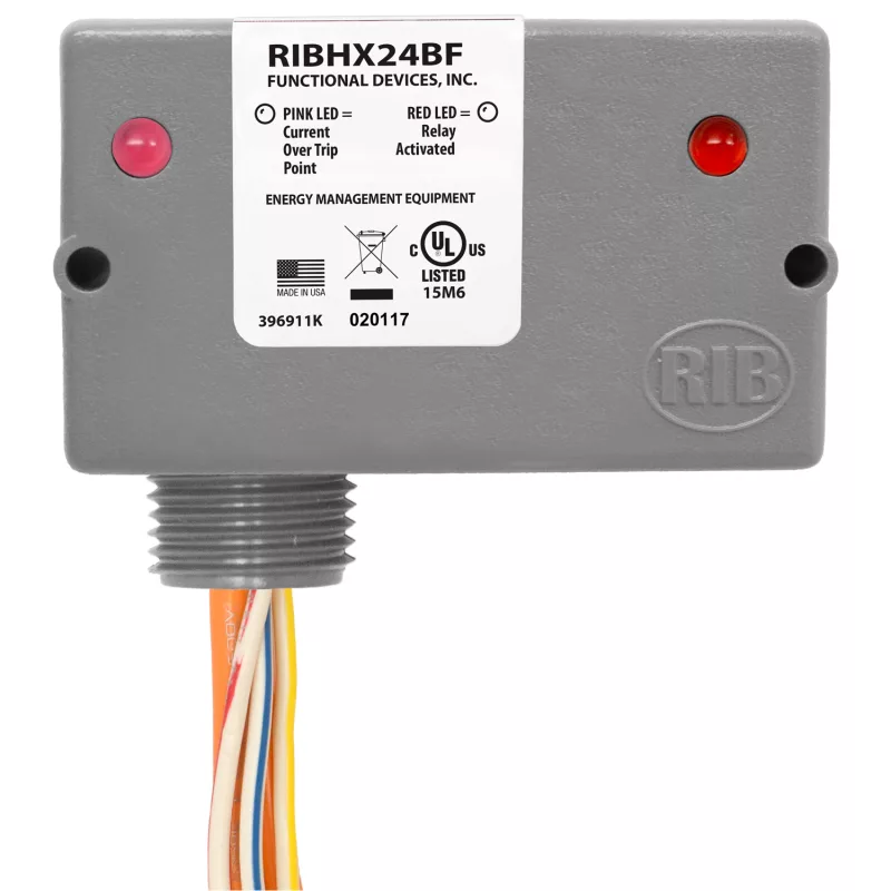 Functional Devices RIBHX24BF – Enclosed Relay 20Amp SPST 24Vac/dc Inter