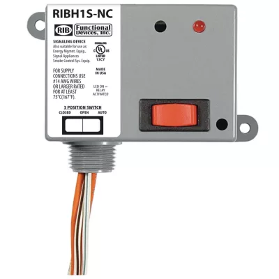 Functional Devices RIBH1S-NC – Enclosed Relay 10Amp SPST-NC 10-30Vac/dc
