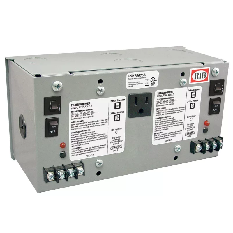 Functional Devices PSH75A75A – Enclosed Dual 75VA 120/208/240/277/480 t