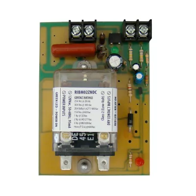 Functional Devices RIBM02ZNDC – Panel Relay 4in 30Amp DPDT 208-277Vac Z
