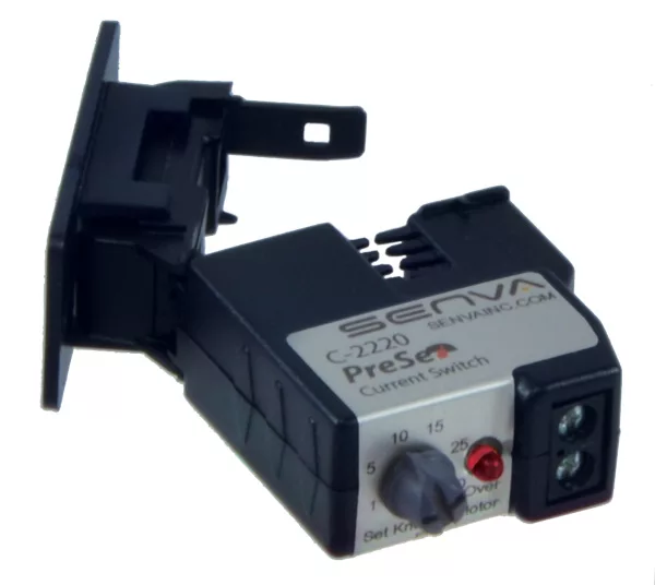 Senva C-2220 – Current Switch, PreSet, N.O., Mini Split-core, 1-50A range