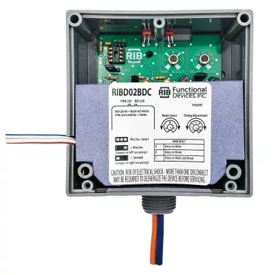 Functional Devices RIBD02BDC – Enclosed Relay 20A SPDT 208-277Vac Class