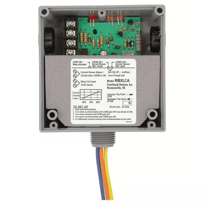 Functional Devices RIBXLCA – Enclosed 10Amp SPDT 10-30Vac/dc relay +