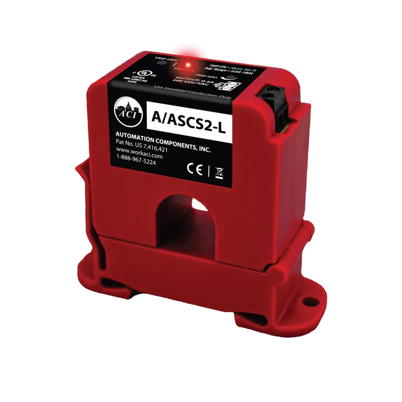 ACI A/ASCS2 – Adjustable Current Switch, DIN Rail, Split Core, NO, 1.5 to 220A Trip Point, 0 to 250A Range