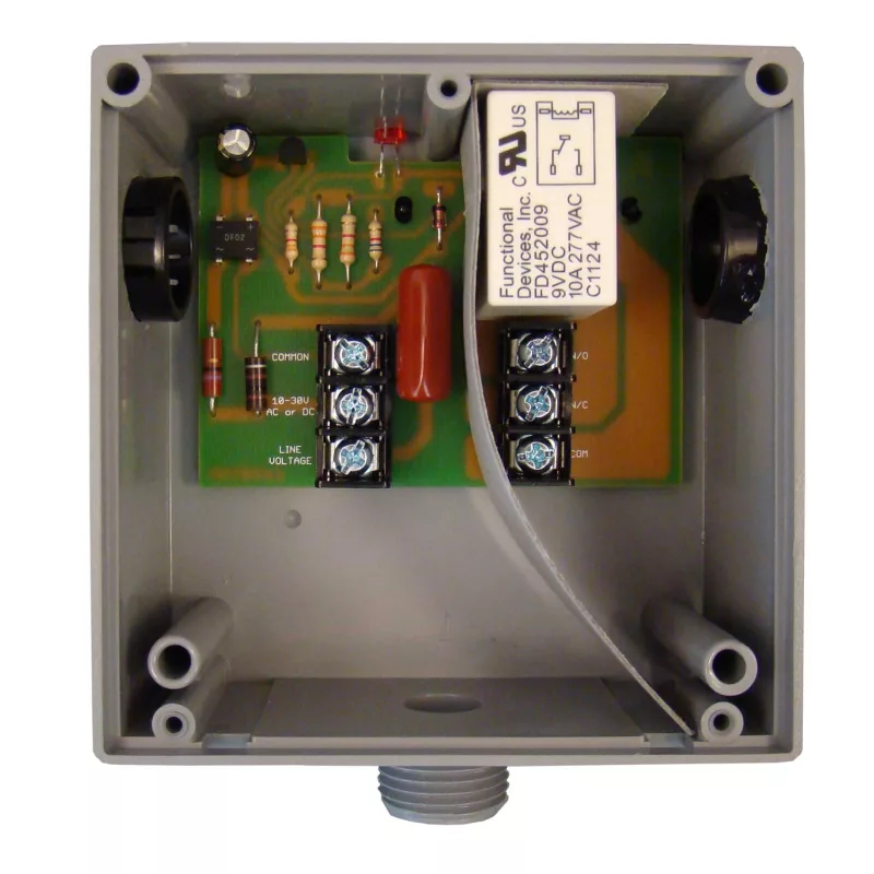 Functional Devices RIBH1CW – Enclosed Relay 15Amp SPDT 10-30Vac/dc/20