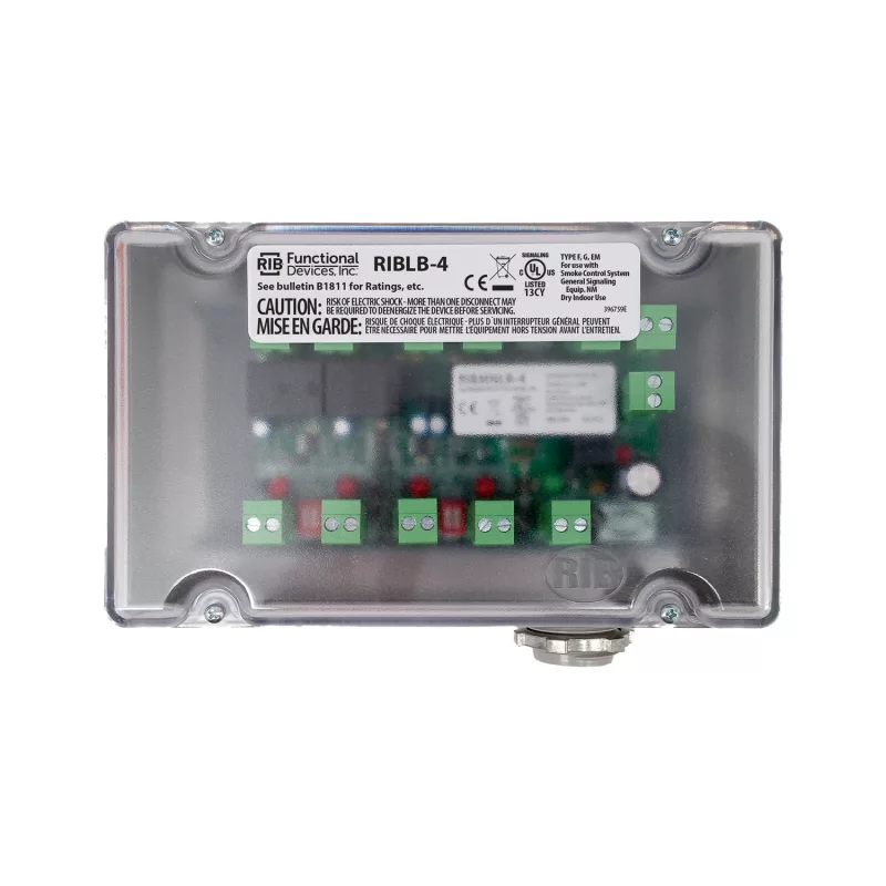 Functional Devices RIBLB-4 – Enclosed logic board 4 NC inputs