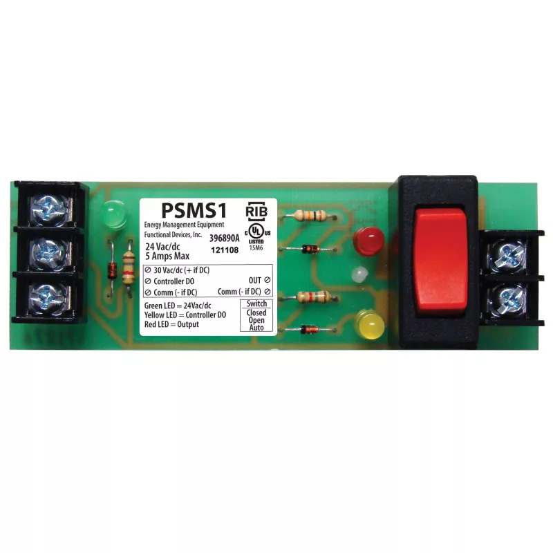 Functional Devices PSMS1 – Panel Switch 4in 24Vac w/ LED Indicators