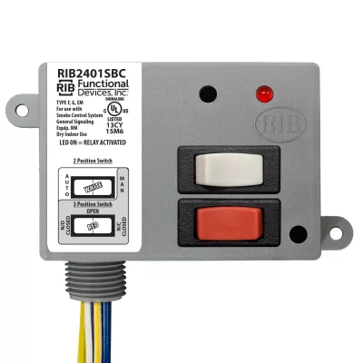 Functional Devices RIB2401SBC – Enclosed Relay 20Amp SPDT 24Vac/dc or 12