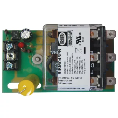 Functional Devices RIBM043PN – Panel Relay 4in 30Amp 3PDT 480Vac