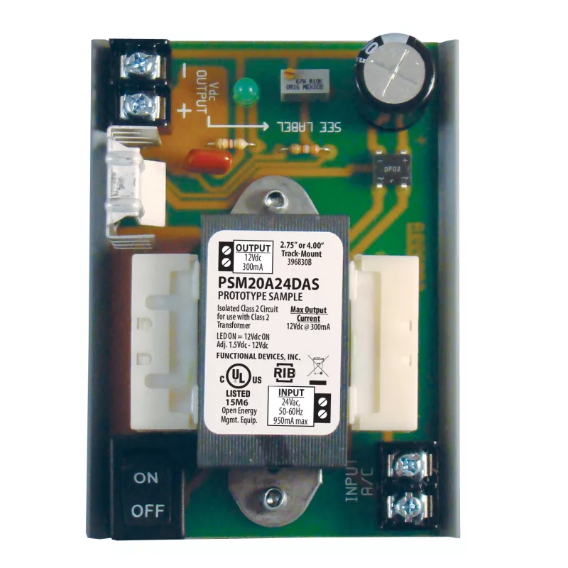 Functional Devices PSM24A24DAS – Panel Power Supply 4in or 2.75in 24Vac I