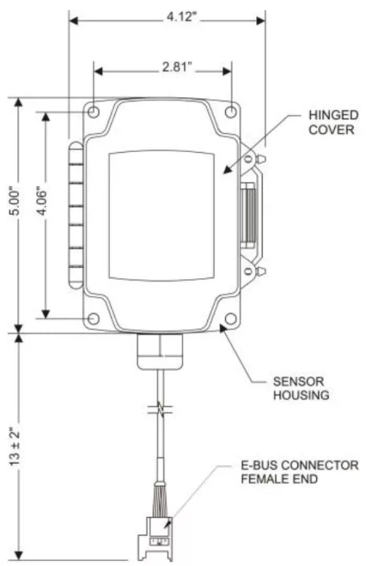 Aaon ASM01831 – E-BUS CO2 Sensor with Remote Pickup – Duct Mo
