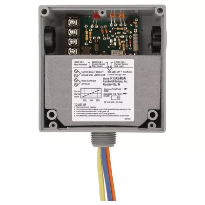 Functional Devices RIBX24BA – Enclosed Relay 20Amp SPDT 24Vac/dc Inter