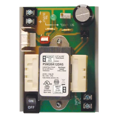 Functional Devices PSM20A12DAS – Panel Power Supply 4in 24Vac In 1.5-14Vd