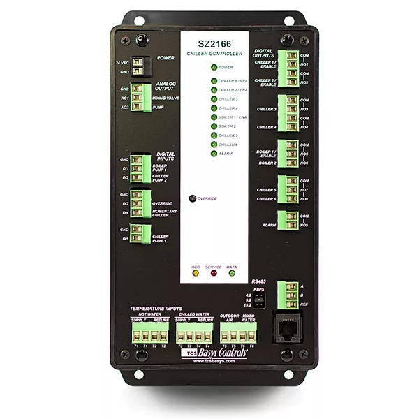 Tcsbasys SZ2166 – Chiller Controller 6 RTD inputs 5 digital inputs 2 analog