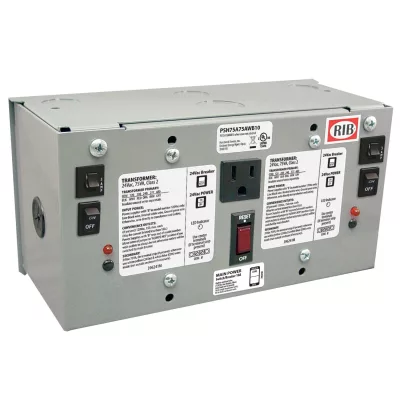 Functional Devices PSH75A75AWB10 – Enc Dual 75VA 120Vac to 24Vac UL Class 2