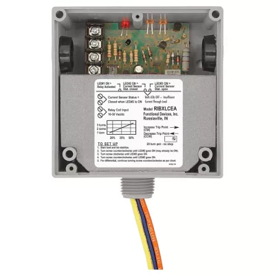 Functional Devices RIBXLCEA – Enclosed Relay 5Amp SPDT 10-30Vac/dc Int
