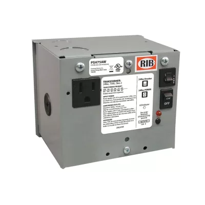 Functional Devices PSH75AW – Enclosed Single 75VA multi-tap to 24Vac