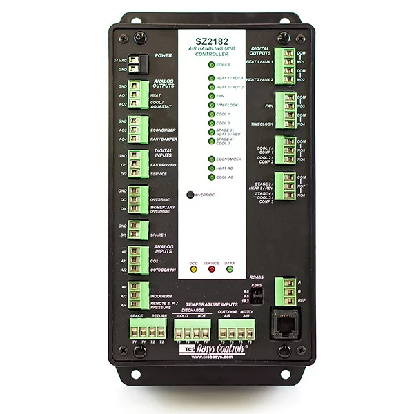 Tcsbasys SZ2182 – Advanced AHU Controller 6 RTD inputs 5 digital inputs 4