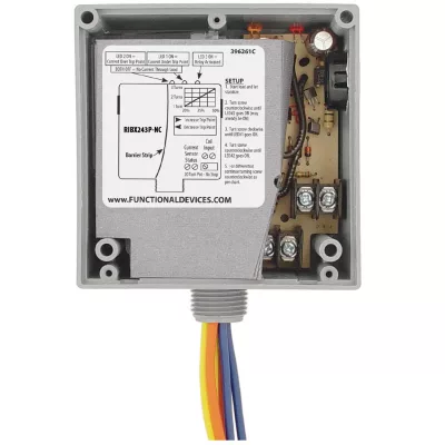 Functional Devices RIBX243PA-NC – Enclosed Relay 20Amp 3PST N/C 24Vac/dc I
