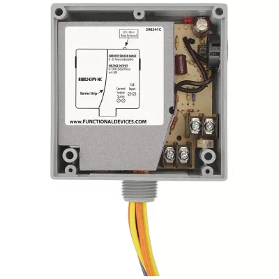 Functional Devices RIBX243PV-NC – Enclosed Relay 20Amp 3PST-NC 24Vac/dc In